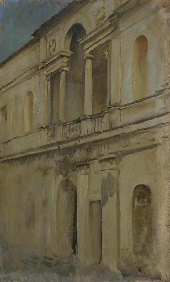 Architectural Study Painting By Edwinaustinabbey 