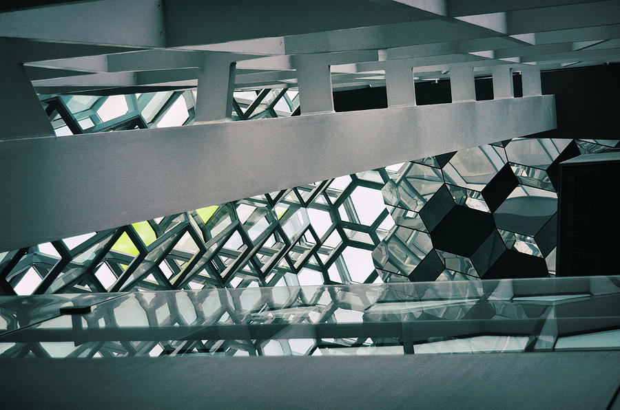 Architecture Abstract of the Interior of Harpa Concert Hall Reykjavik Iceland Photograph by Shawn OBrien