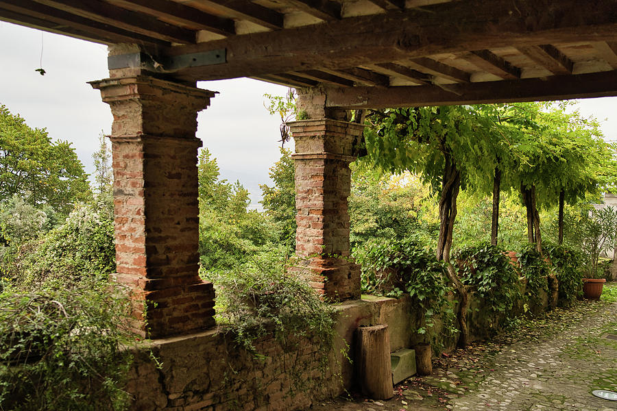 Architecture and Gardens in Citerna - Umbria - Italy Photograph by Jenny Rainbow