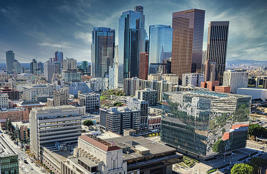 Architecture Los Angeles Financial Center  Photograph by Chuck Kuhn