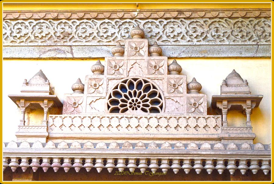 Architecture Of Door At City Palace Jaipur Photograph