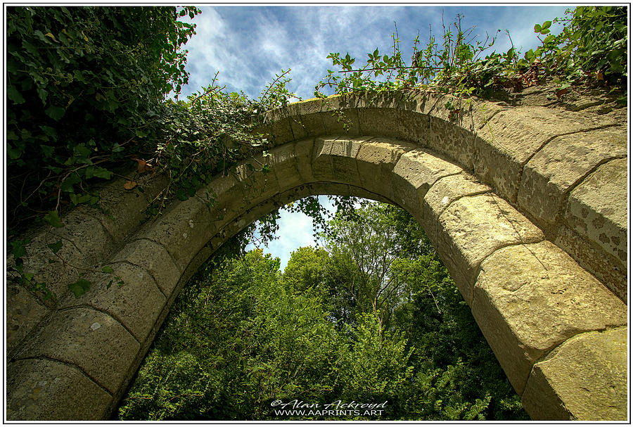 Archway of the Ruins of St. Andrews Church, Portland, Dorset. Photograph by Alan Ackroyd
