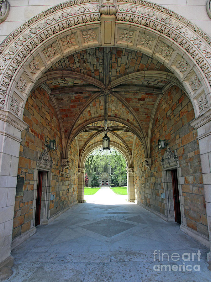 Archway to Law Quadrangle University of Michigan  6144 Photograph by Jack Schultz