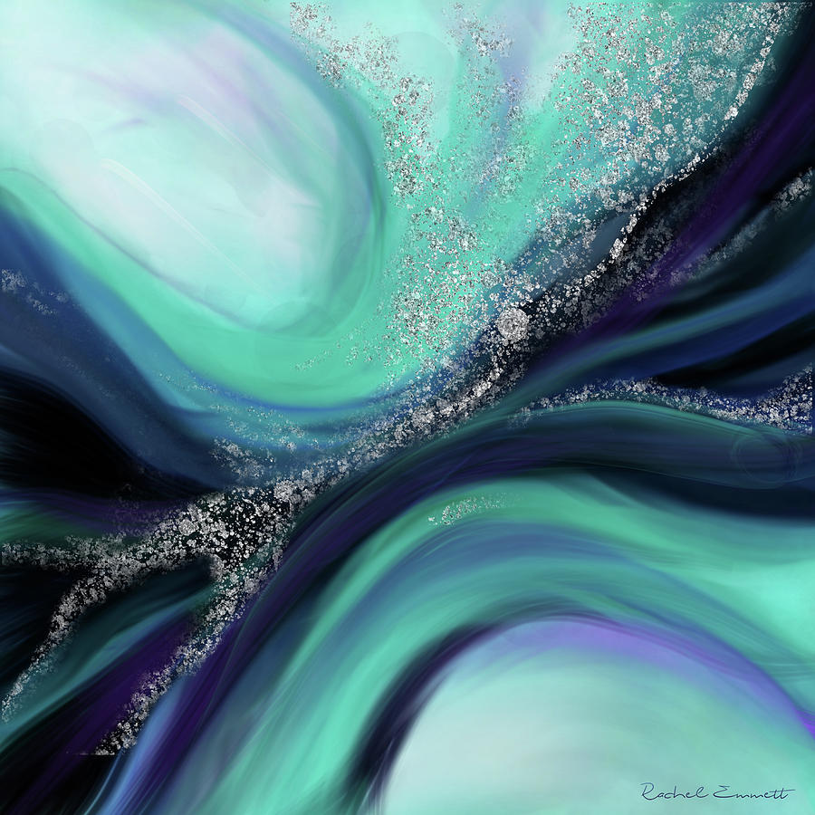 Arctic Azure I Painting by Rachel Emmett