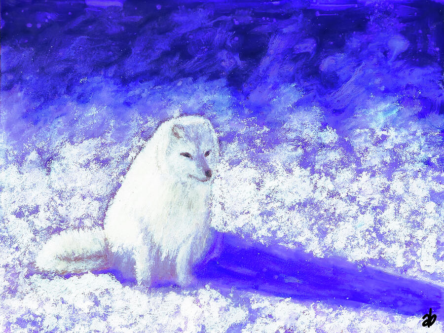 Arctic Fox at Dusk Painting by Angela Brunson Arctic Fox at Dusk Painting by Angela Brunson
