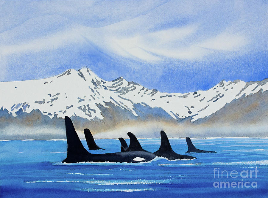 Arctic Hunters Painting by Norma Appleton