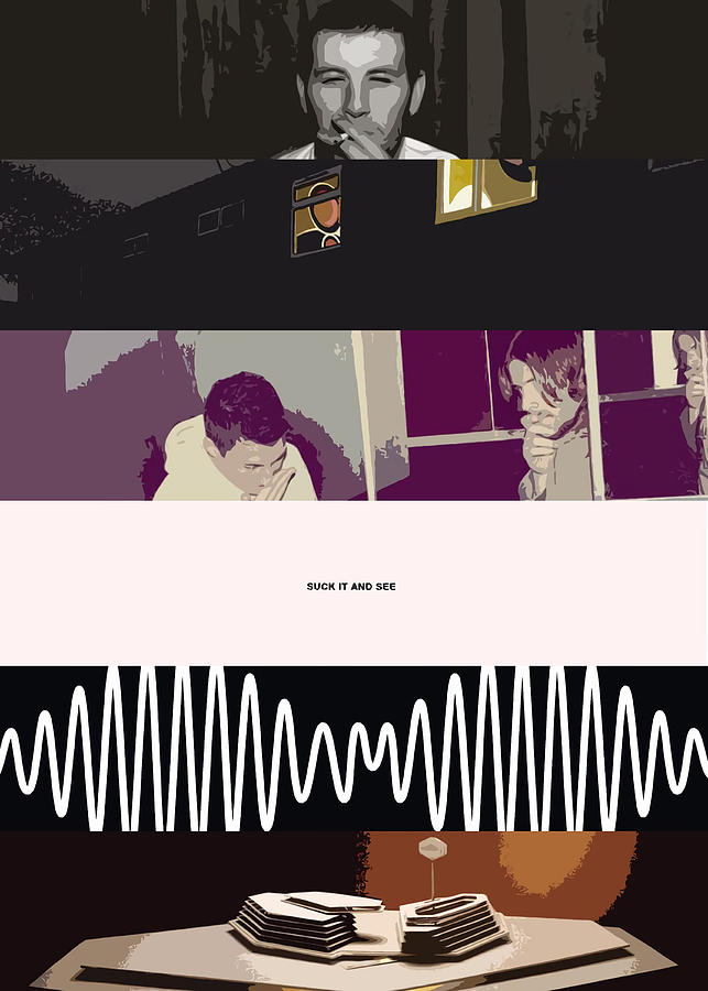 Seasons Painting - Arctic Monkeys Collage Poster by Colin Bell