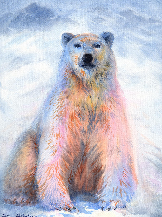 Arctic Reril Painting by Vladimir Zhikhartsev