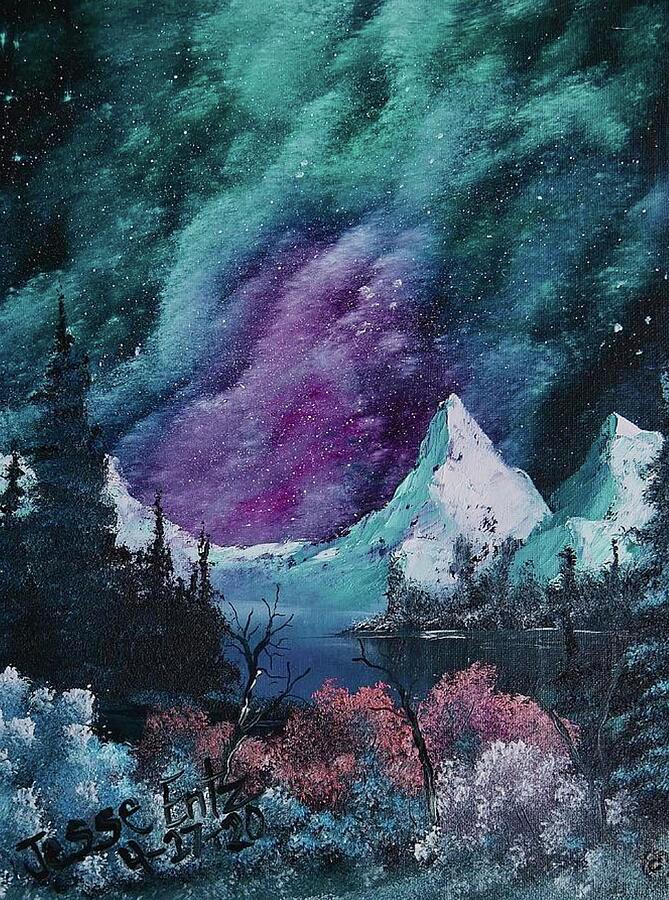 Arctic Sky Painting by Jesse Entz