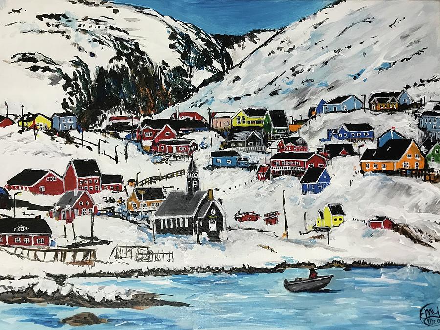 Arctic Village Painting by Eileen Backman