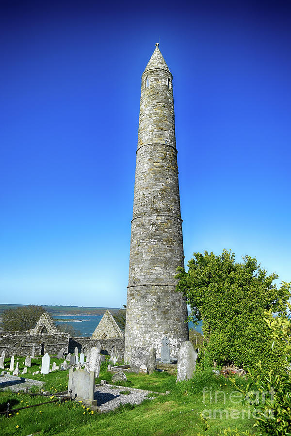 Ardmore Round tower Photograph by Joe Cashin