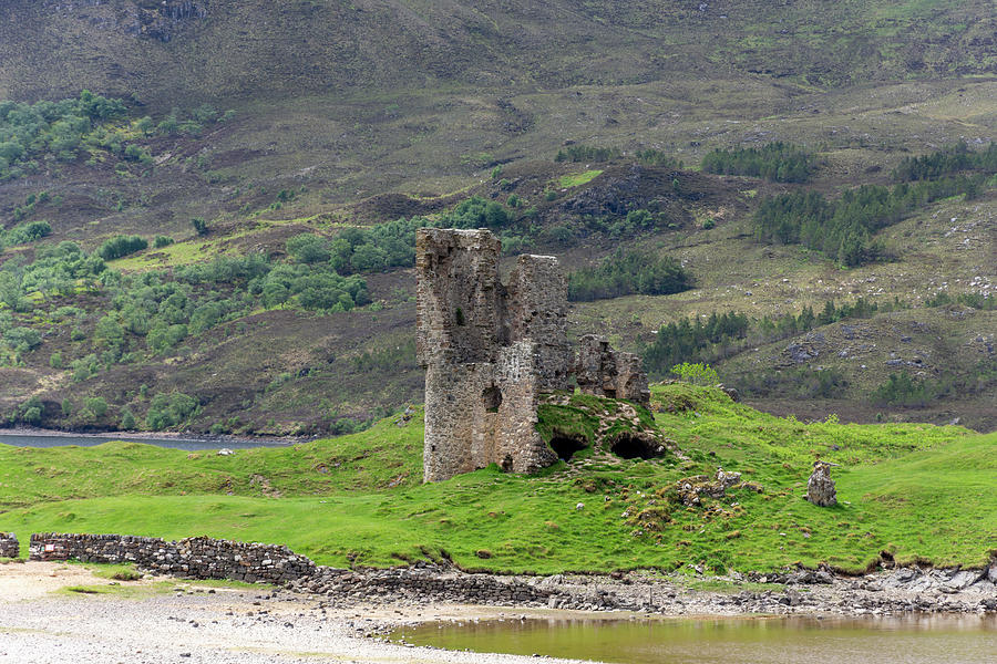 Ardvreck castle Photograph by Steev Stamford