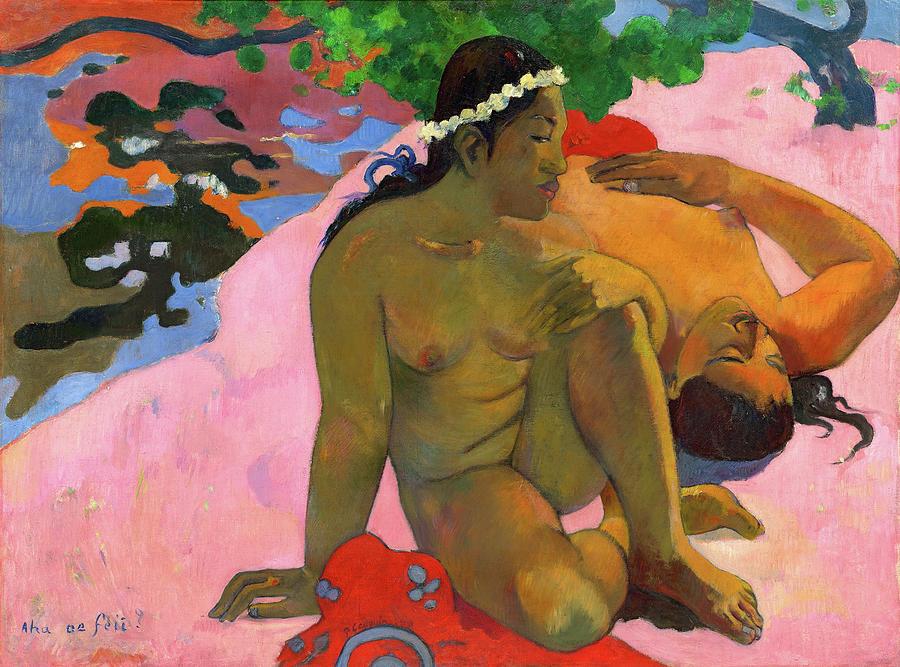 Paul Gauguin Painting - Are You Jealous?, 1892 by Paul Gauguin