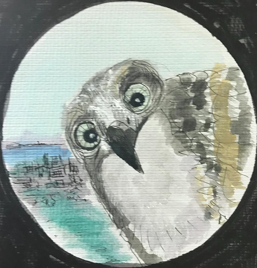 Are You Looking at Me? Painting by Eileen Backman