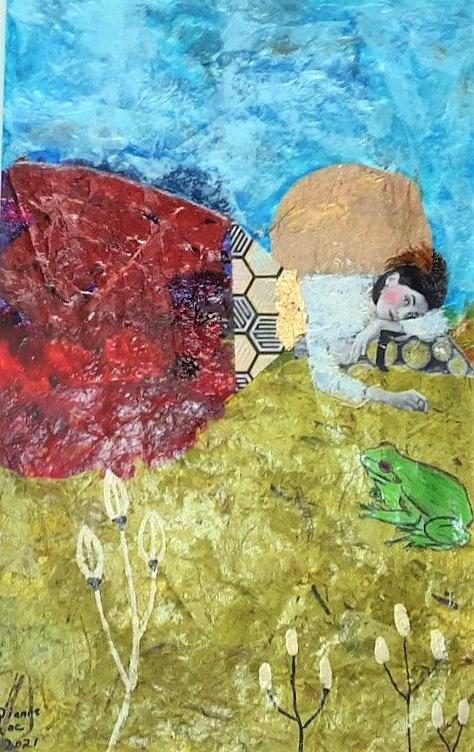 Frog Mixed Media - Are You My Prince Charming  by Artistic-Touches Dianne Lacourciere
