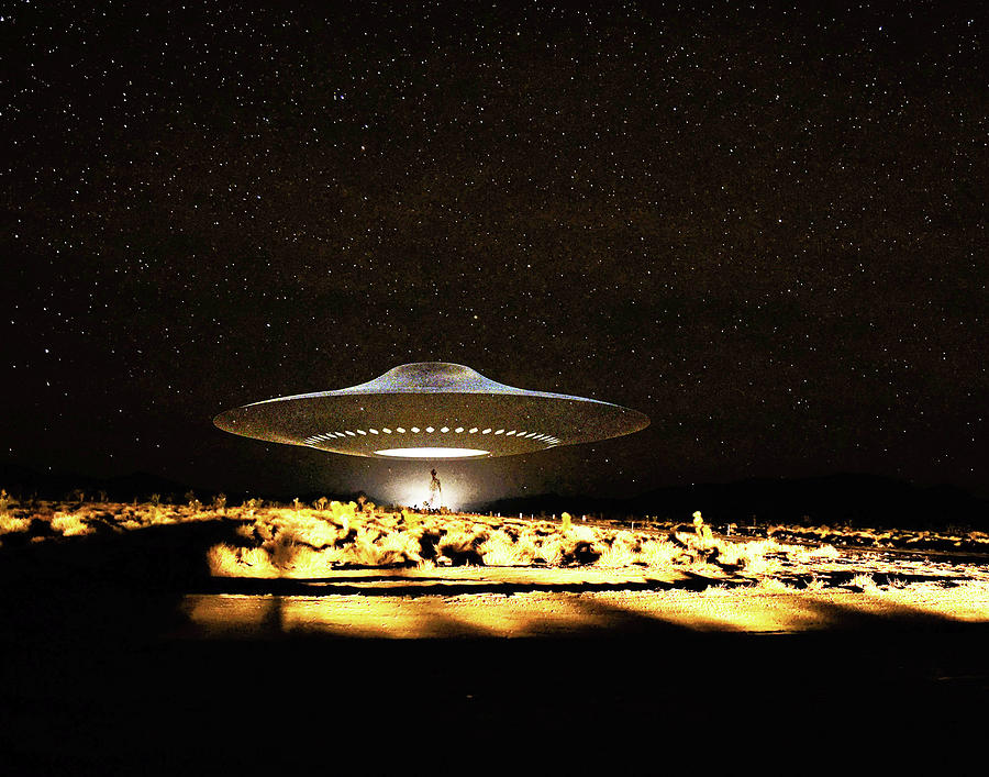 Area 51 UFO-30 and Alien Digital Art by Thomas Hauser - Fine Art America