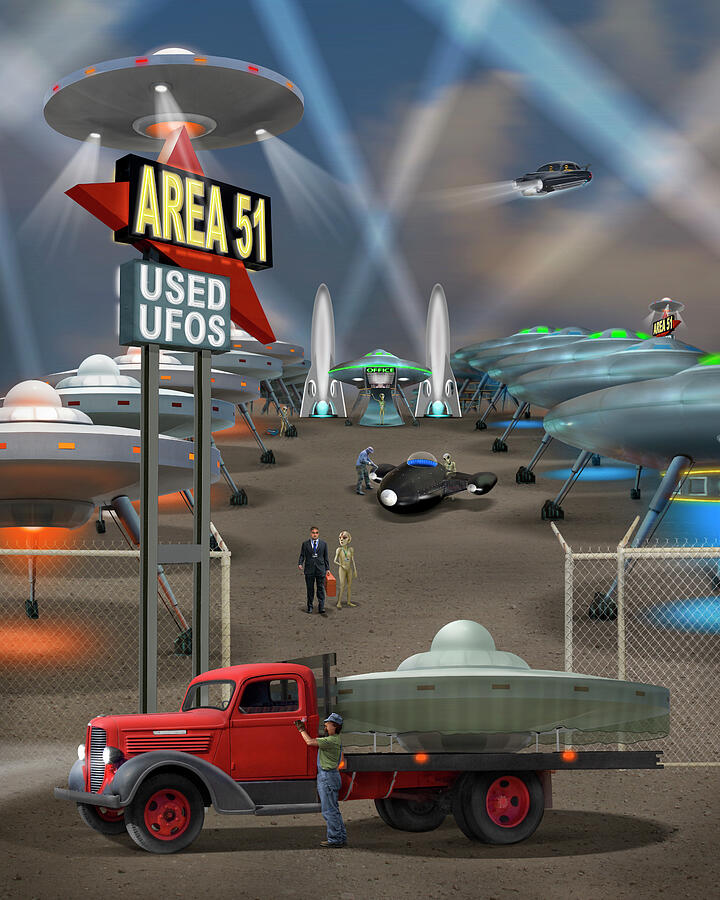 Area 51 Used UFOs S E Photograph by Mike McGlothlen