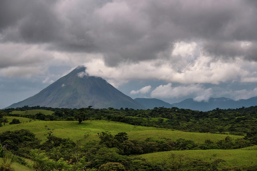 Arenal Under Clouds Photograph by Alicia Glassmeyer