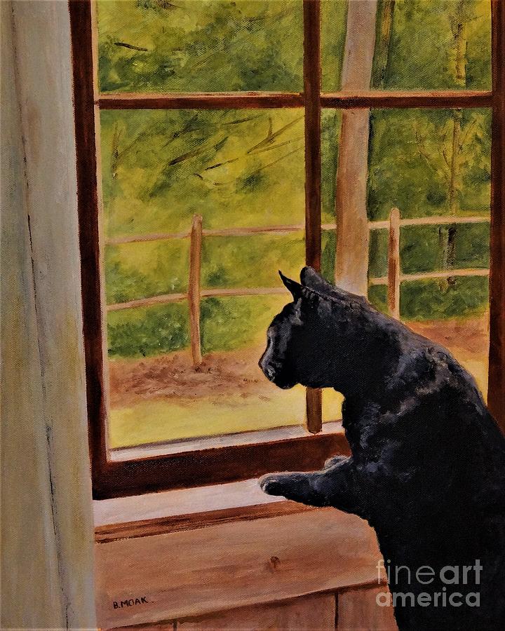 Arent They Home Yet Painting by Barbara Moak