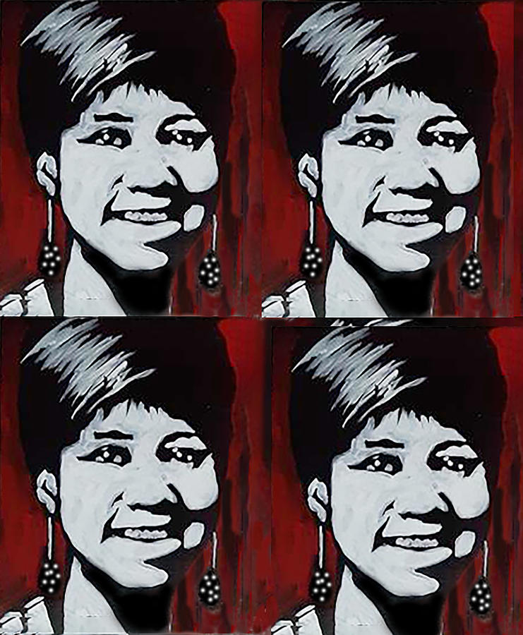 Aretha Painting by Femme Blaicasso