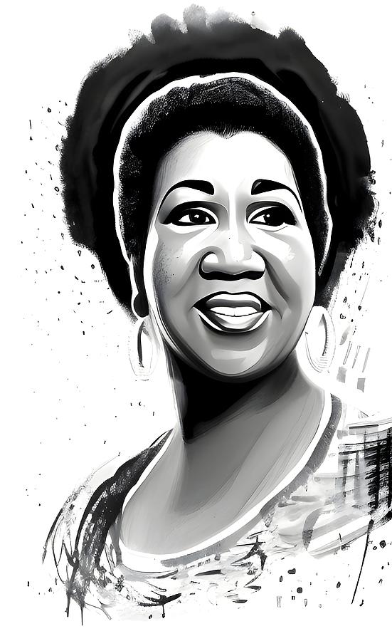 Aretha Franklin Digital Art by Mauricio Sobalvarro - Fine Art America