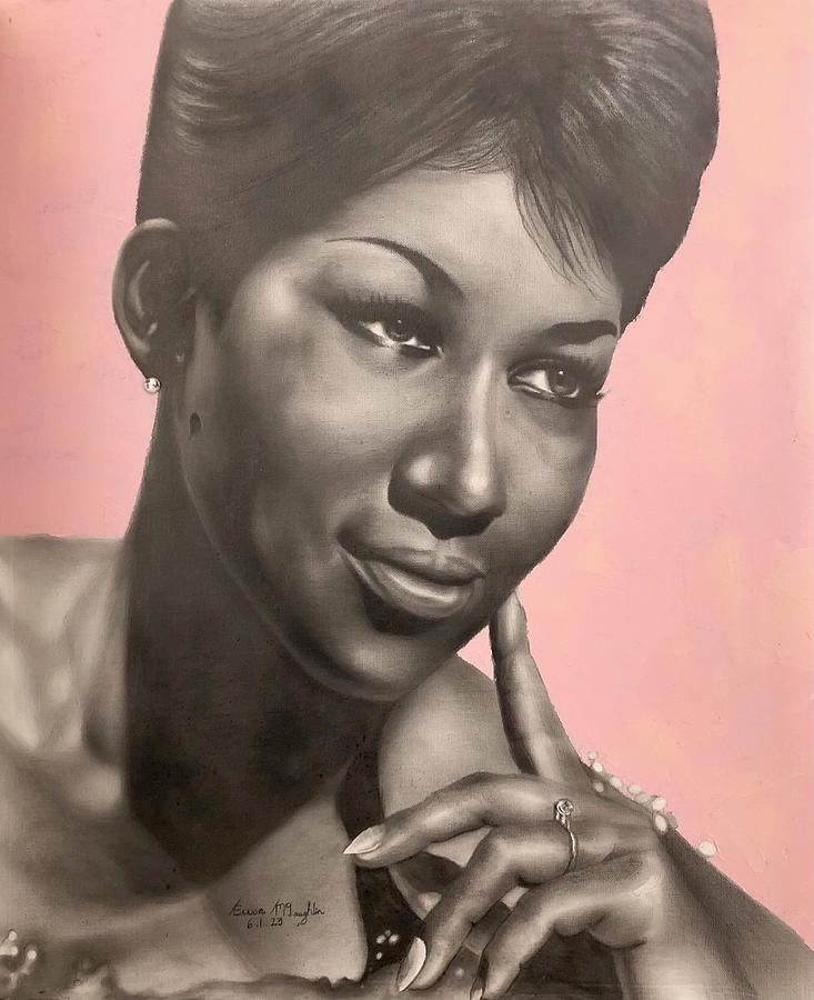 Aretha Franklinq Drawing by Ewan McLaughlin - Fine Art America