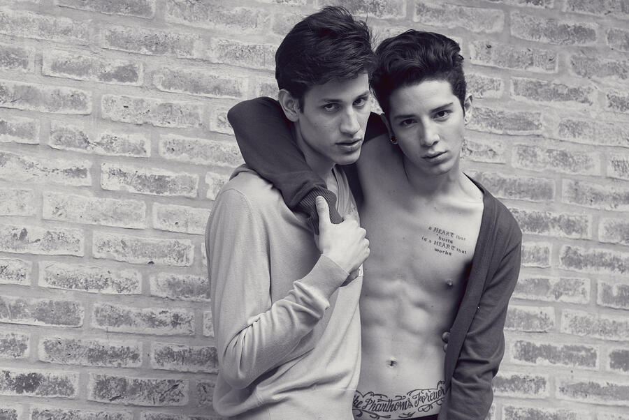 Argentina, Buenos Aires, Portrait of two young men Photograph by WIN-Initiative/Neleman