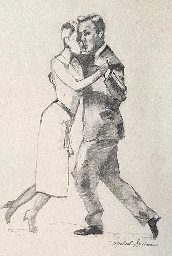 Argentine Tango Dancers Drawing by Michael Graham - Fine Art America