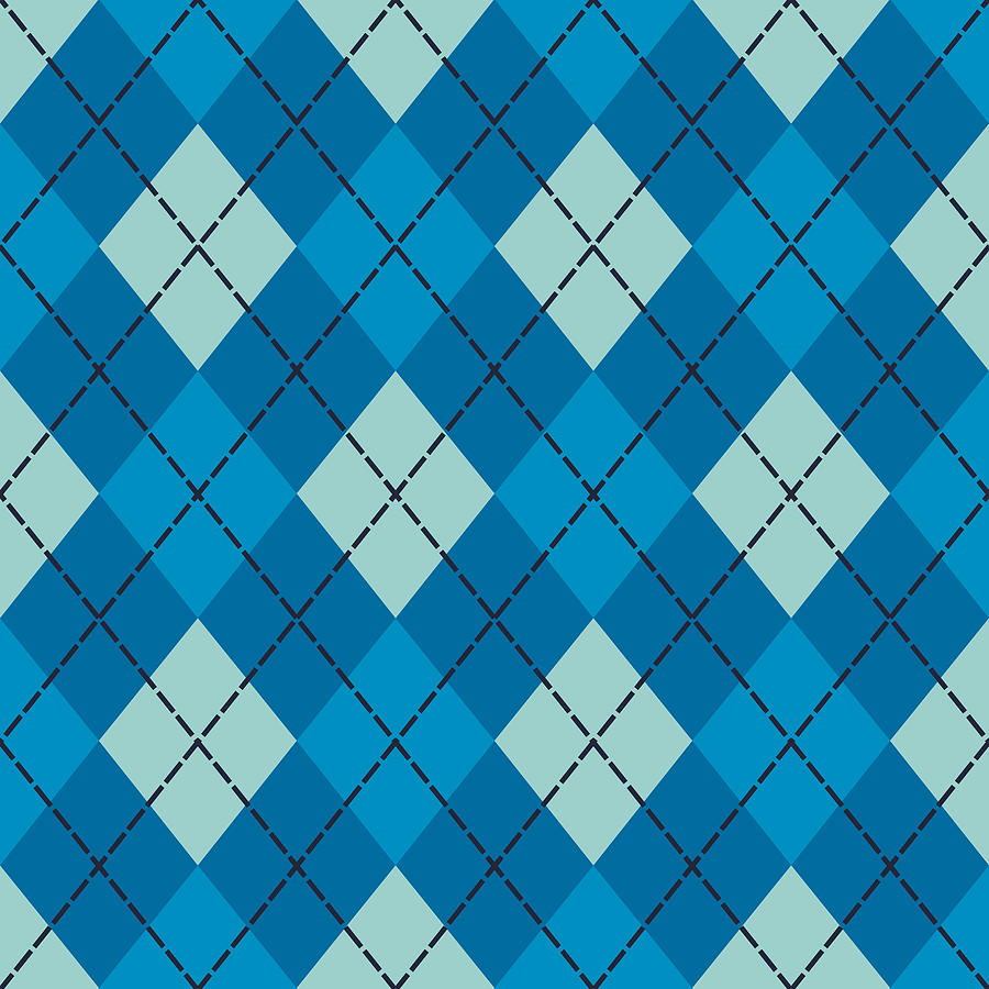 Argyle sweater pattern 12 Digital Art by Black Gryphon - Pixels