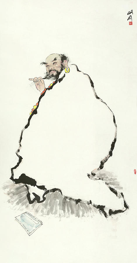 Arhat No2 Painting by Mingyue Wang Arhat No2 Painting by Mingyue Wang
