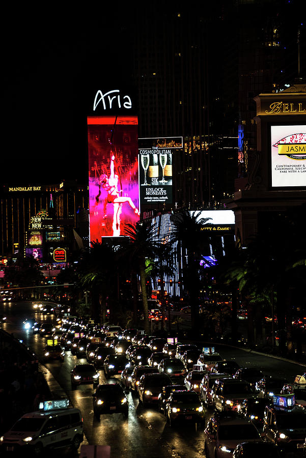 Las Vegas Photograph - Aria Strip View by Teresa Blanton