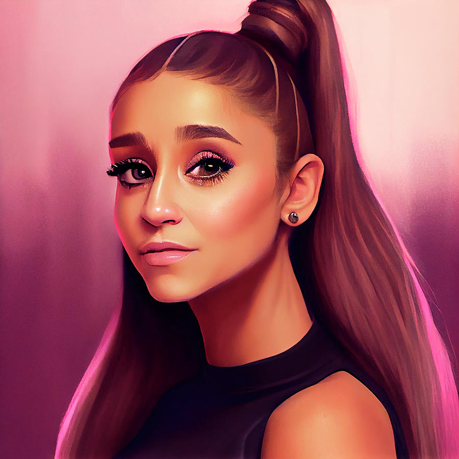 Ariana Grande Art Digital Art by Tim Hill - Fine Art America