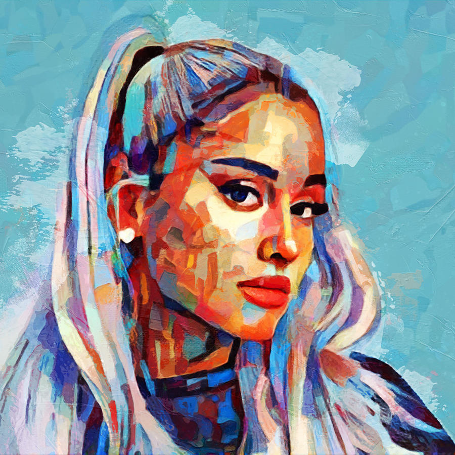 Ariana Grande Digital Art - Ariana Grande Artwork by Gustav Boye