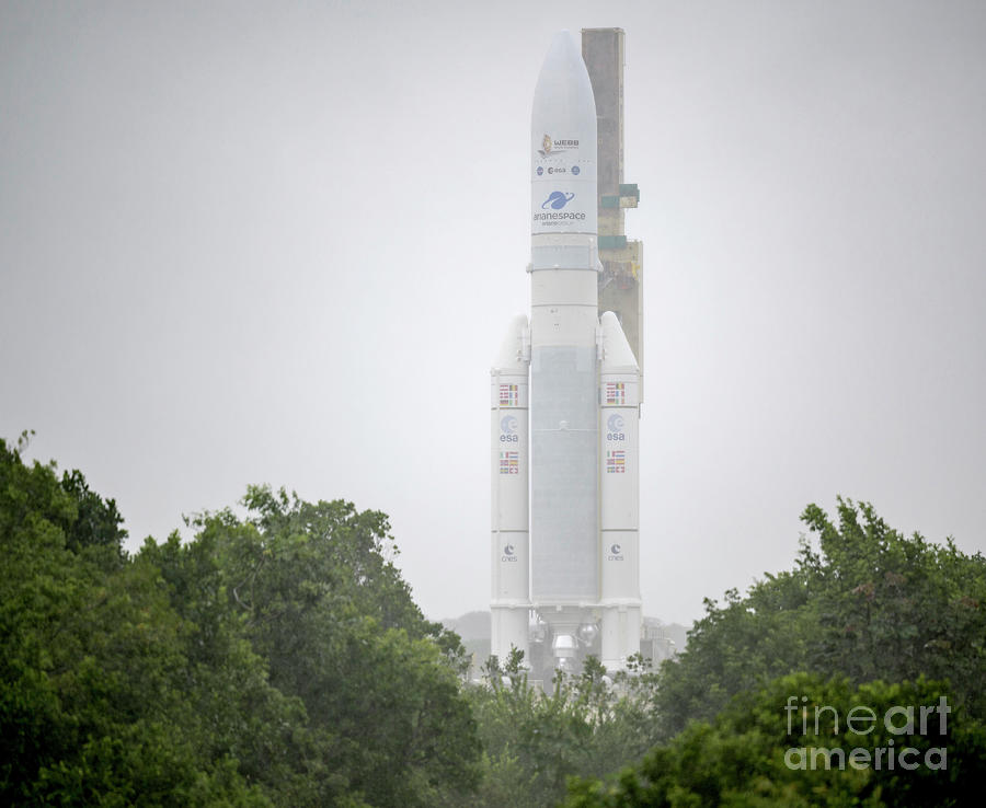 Ariane 5 Rocket With Webb Space Telescope Photograph by Nasa