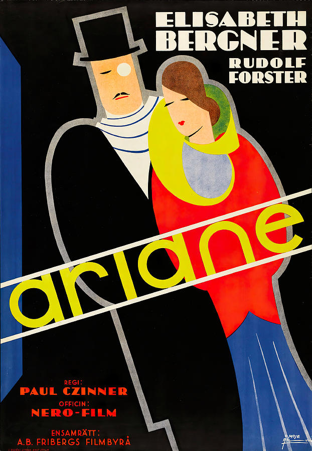 Vintage Mixed Media - Ariane, 1931 - art by John Aslund by Movie World Posters