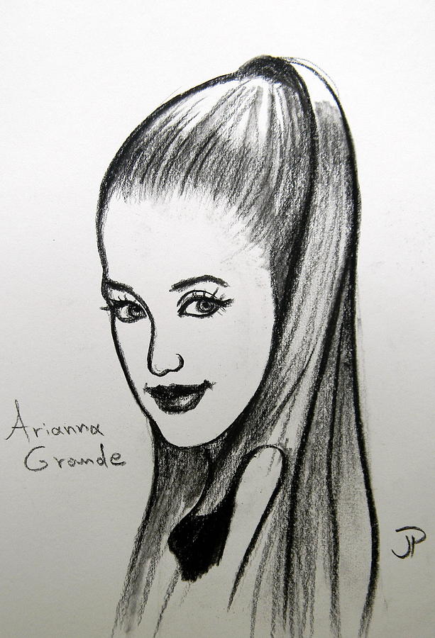 ariana grande pencil drawing profile