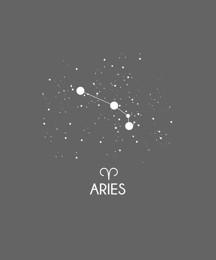 Aries Constellation Zodiac Symbol TShirt Digital Art by Felix