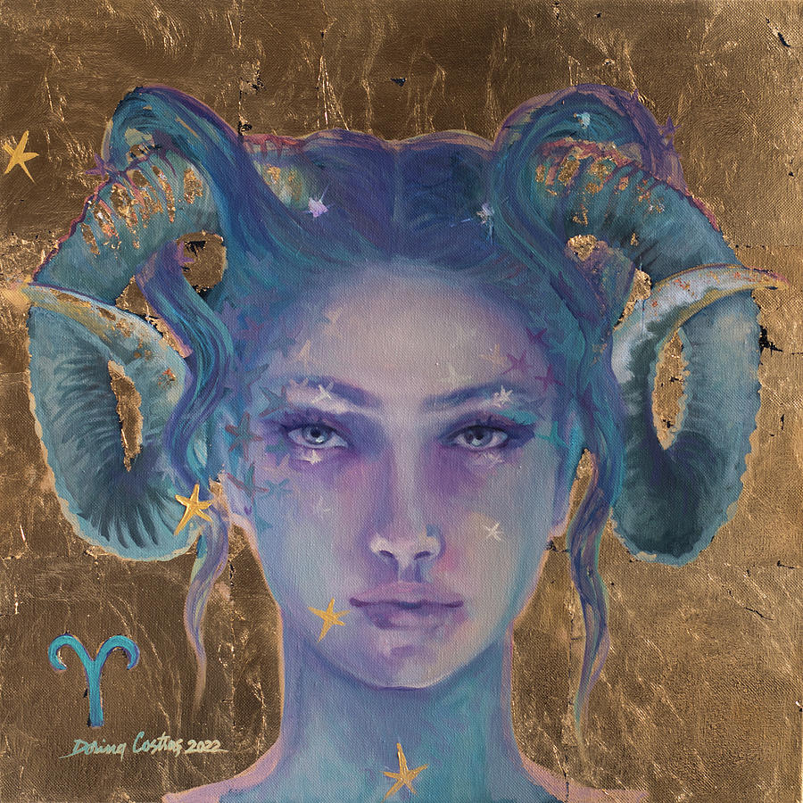Aries Painting - Aries by Dorina Costras