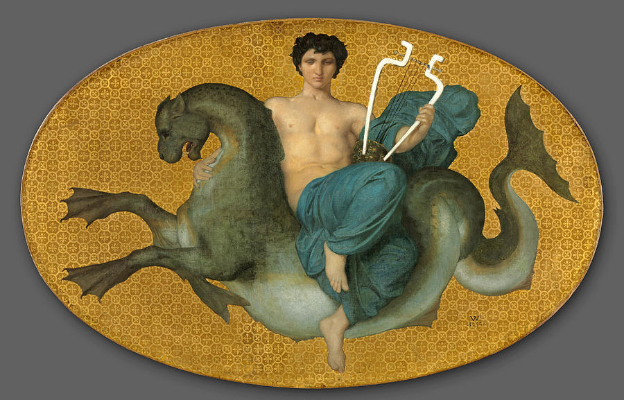 Arion on a Sea Horse Painting by William-Adolphe Bouguereau