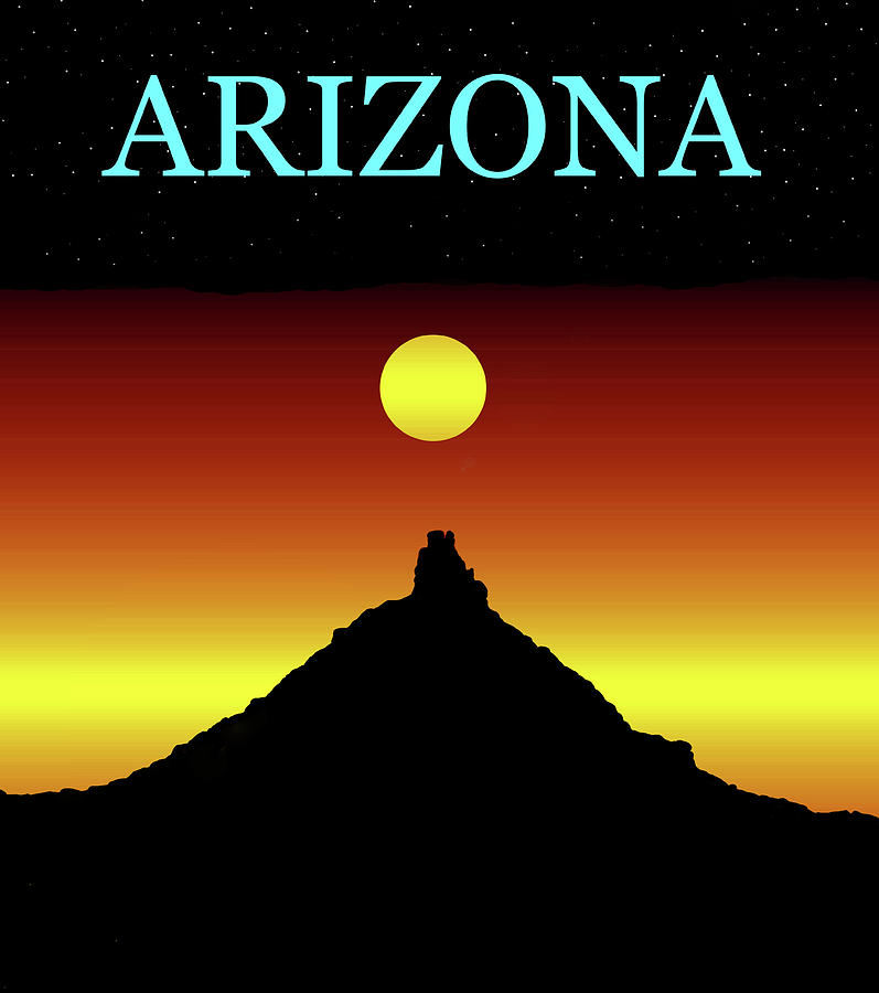 Arizona a great state Mixed Media by David Lee Thompson