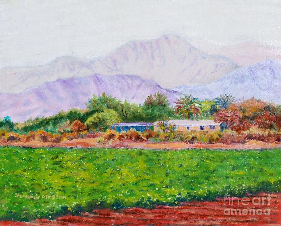 Arizona Alfalfa Farm Painting by Jeannie Allerton