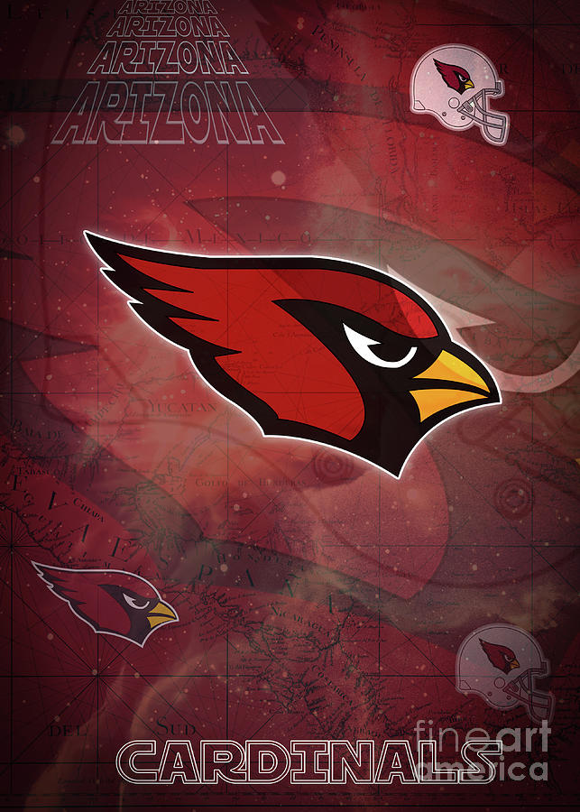 Arizona Cardinals Digital Art by Kitty Ursua - Fine Art America