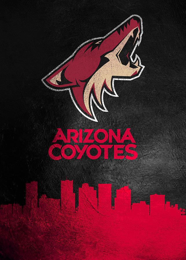 Arizona Coyotes Skyline Digital Art by AB Concepts