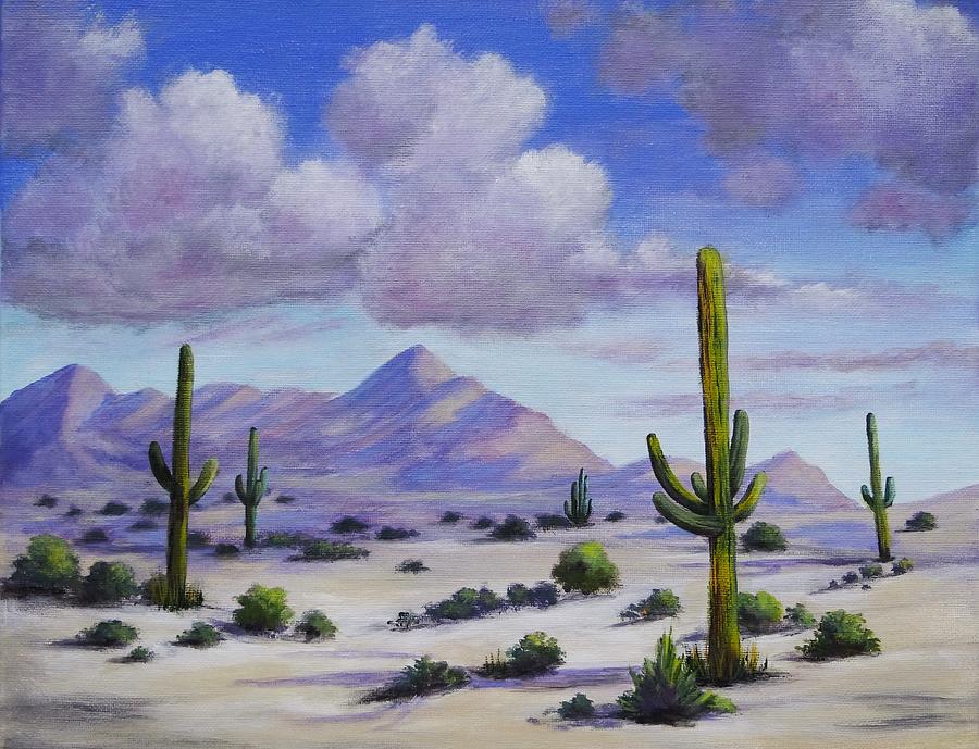 Arizona Days Painting by Roseanne Schellenberger