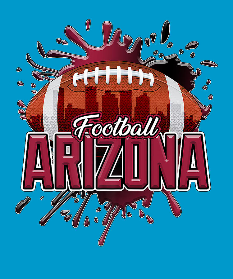 Arizona Football Shirt Retro Vintage Digital Art by Dastay Store - Fine ...