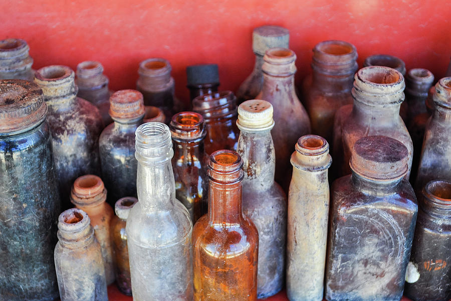 Arizona Ghost Town Bottles Photograph by Kyle Hanson