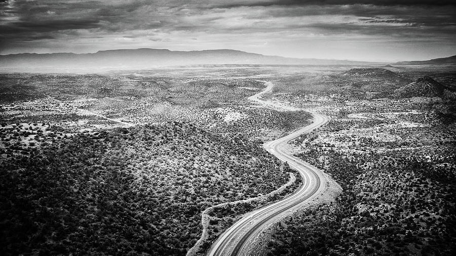 Arizona highway BW Photograph by Alexey Stiop