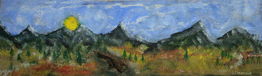 Arizona Mountains Landscape Painting by David McCready