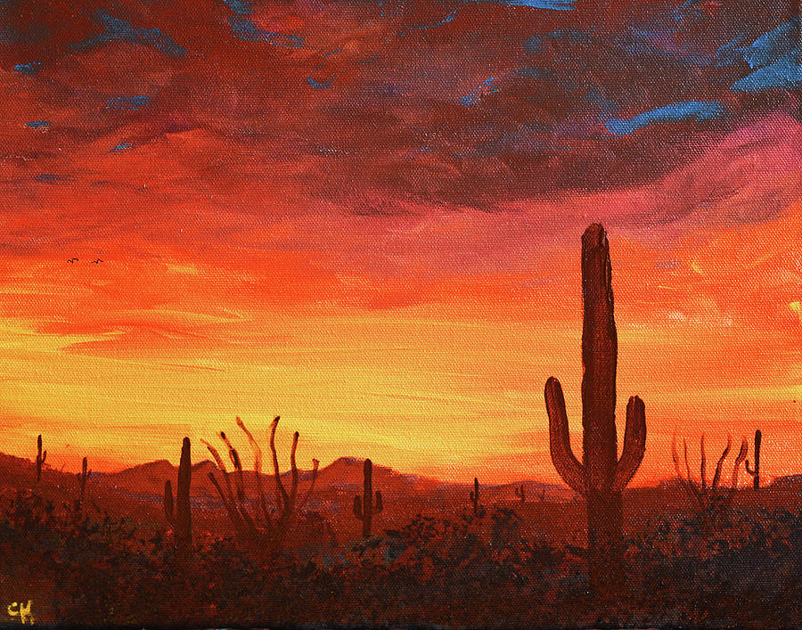 Arizona Pastel Skies Painting by Chance Kafka