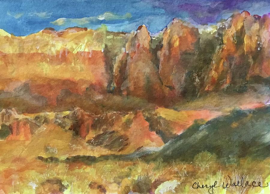 Arizona Perspective Painting by Cheryl Wallace